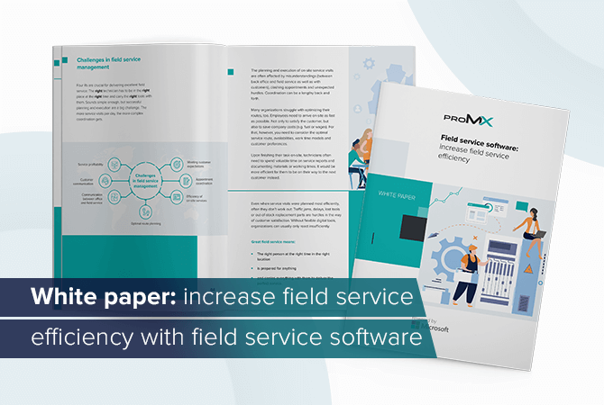 White paper: Increase field service efficiency with field service software