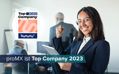 kununu Top Company 2023: proMX unter den am besten bewerteten Unternehmen