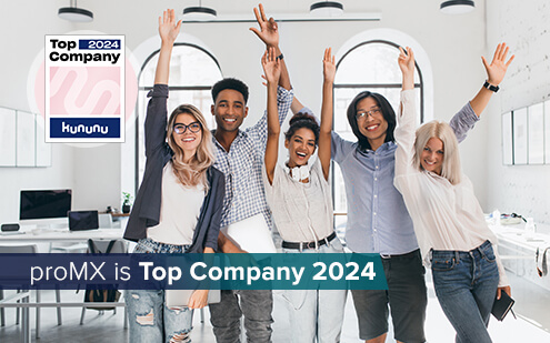 kununu Top Company 2024: proMX achieves top ratings