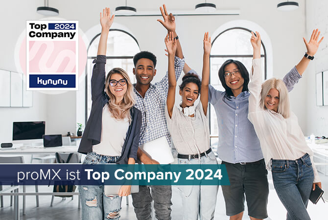 kununu Top Company 2024: proMX erzielt Spitzenbewertung