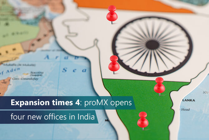Expansion x 4: proMX opens four new offices in India 