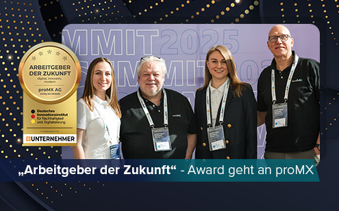 Zukunft im Blick: proMX erhält erneut Auszeichnung als Top-Arbeitgeber