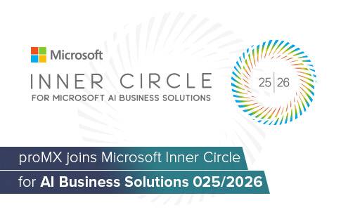 proMX joins Microsoft Inner Circle for AI Business Solutions 2025/2026